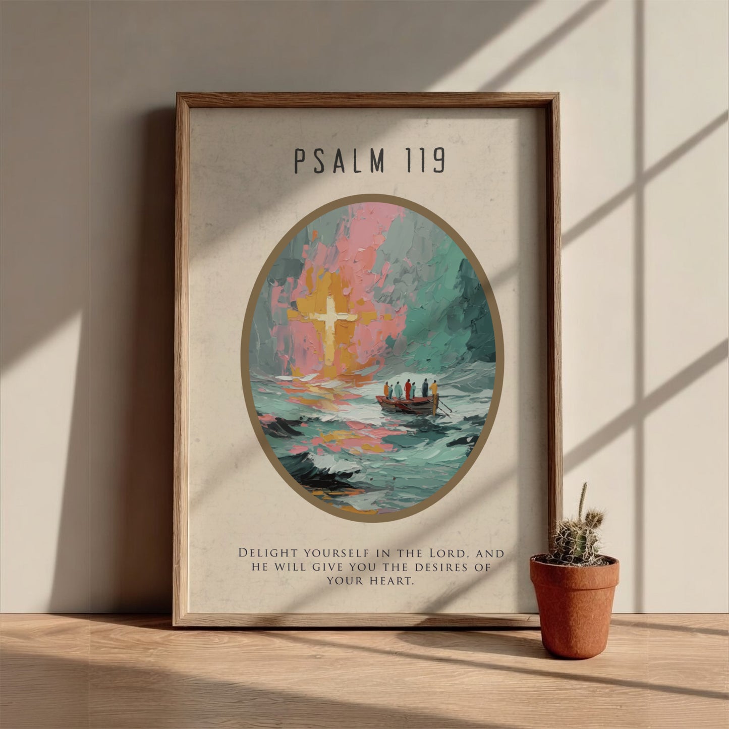Psalm 119: The Way – Modern Minimalist Scripture Wall Art
