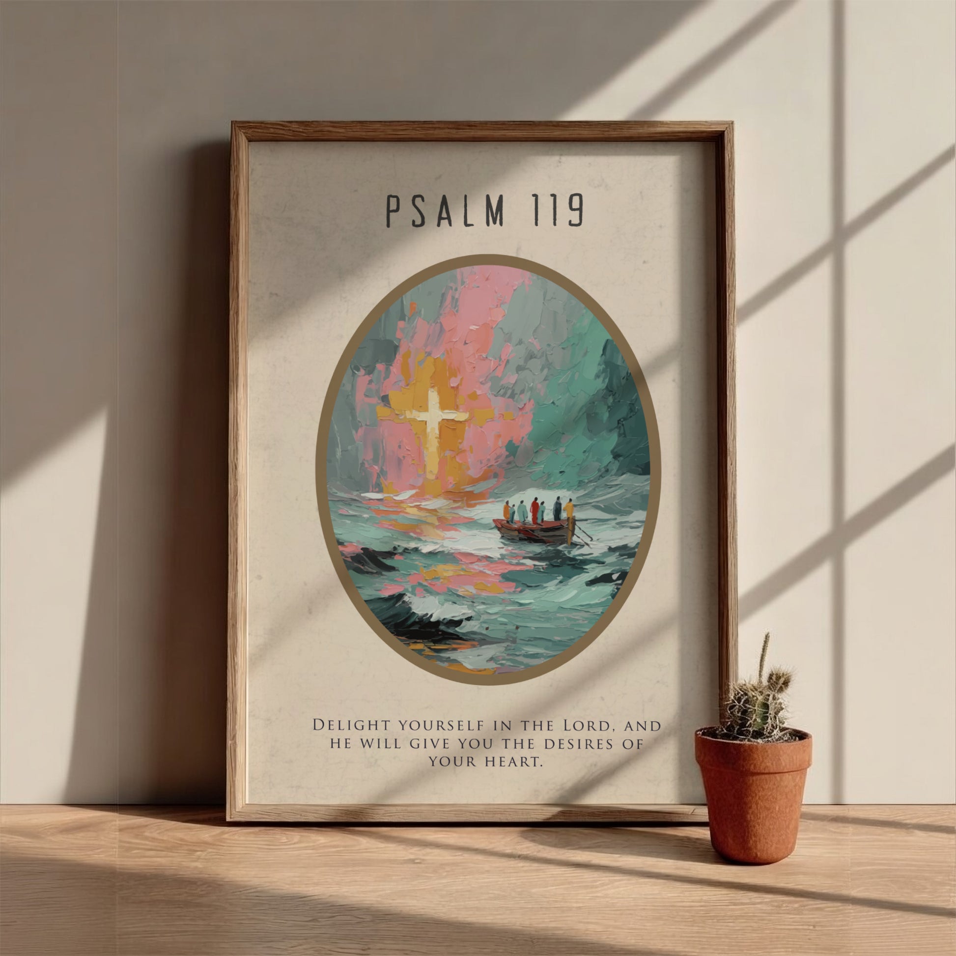 Psalm 119: The Way – Modern Minimalist Scripture Wall Art