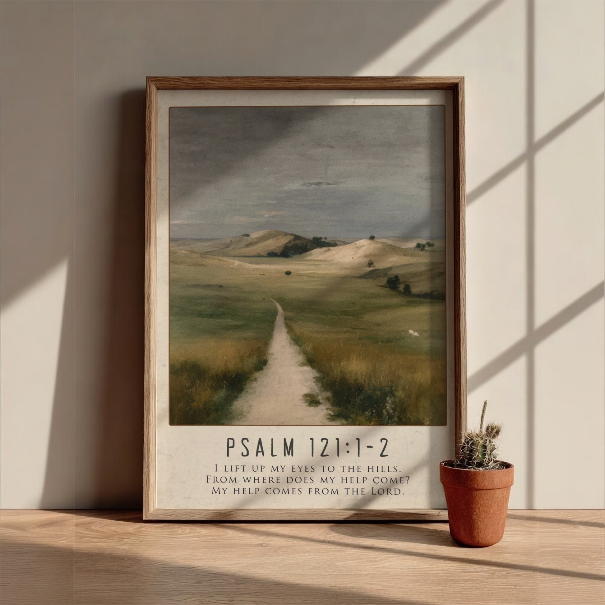 Psalm 121:1-2: The Help – Modern Minimalist Scripture Art