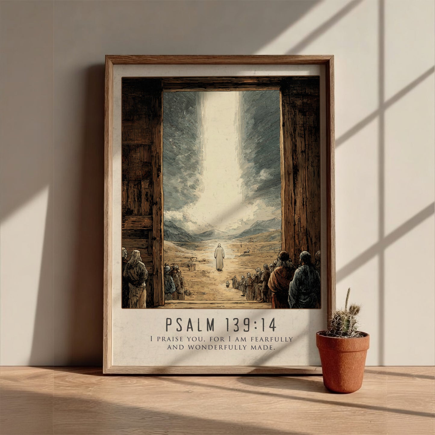 Psalm 139:14: Fearfully & Wonderfully Made – Modern Minimalist Art