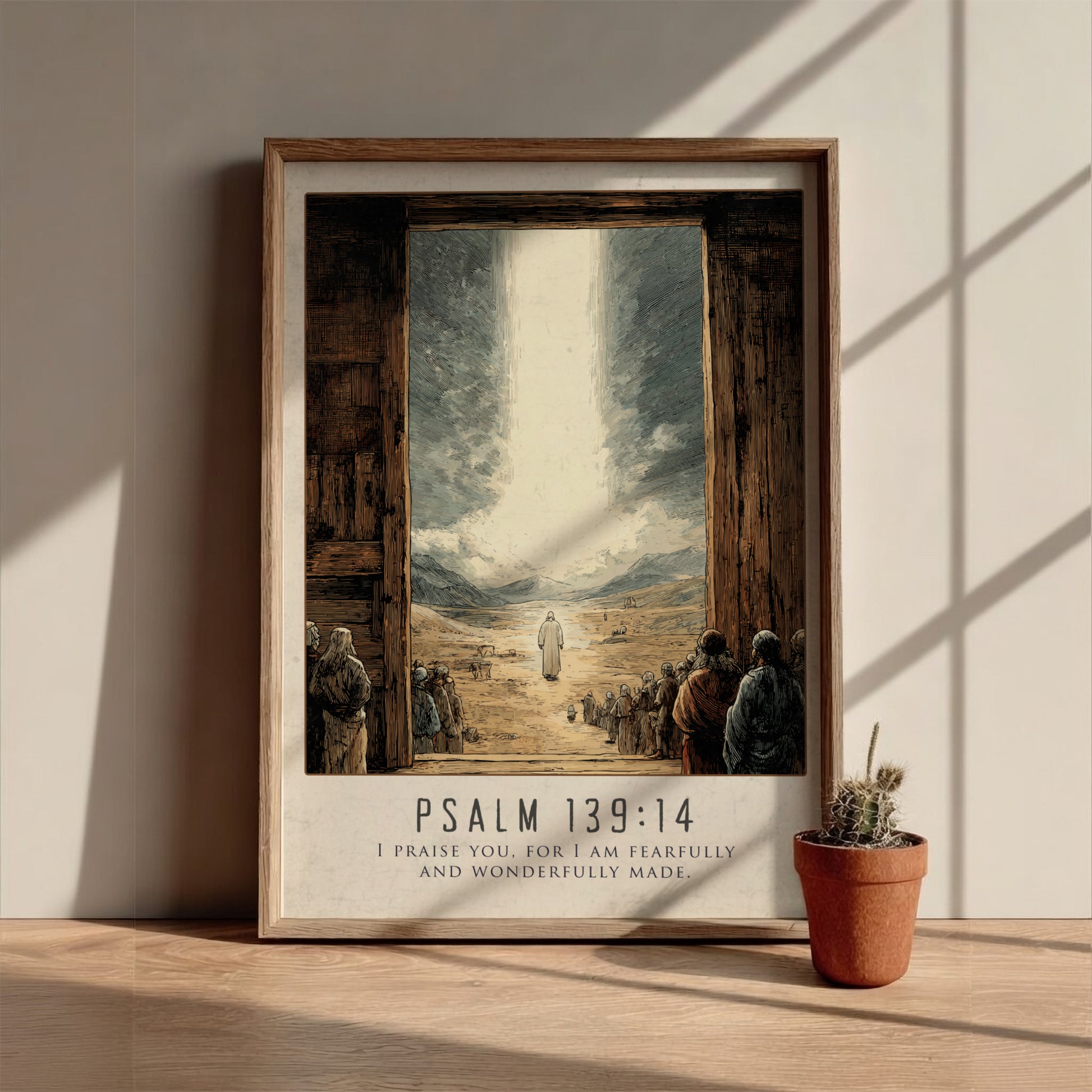 Psalm 139:14: Fearfully & Wonderfully Made – Modern Minimalist Art