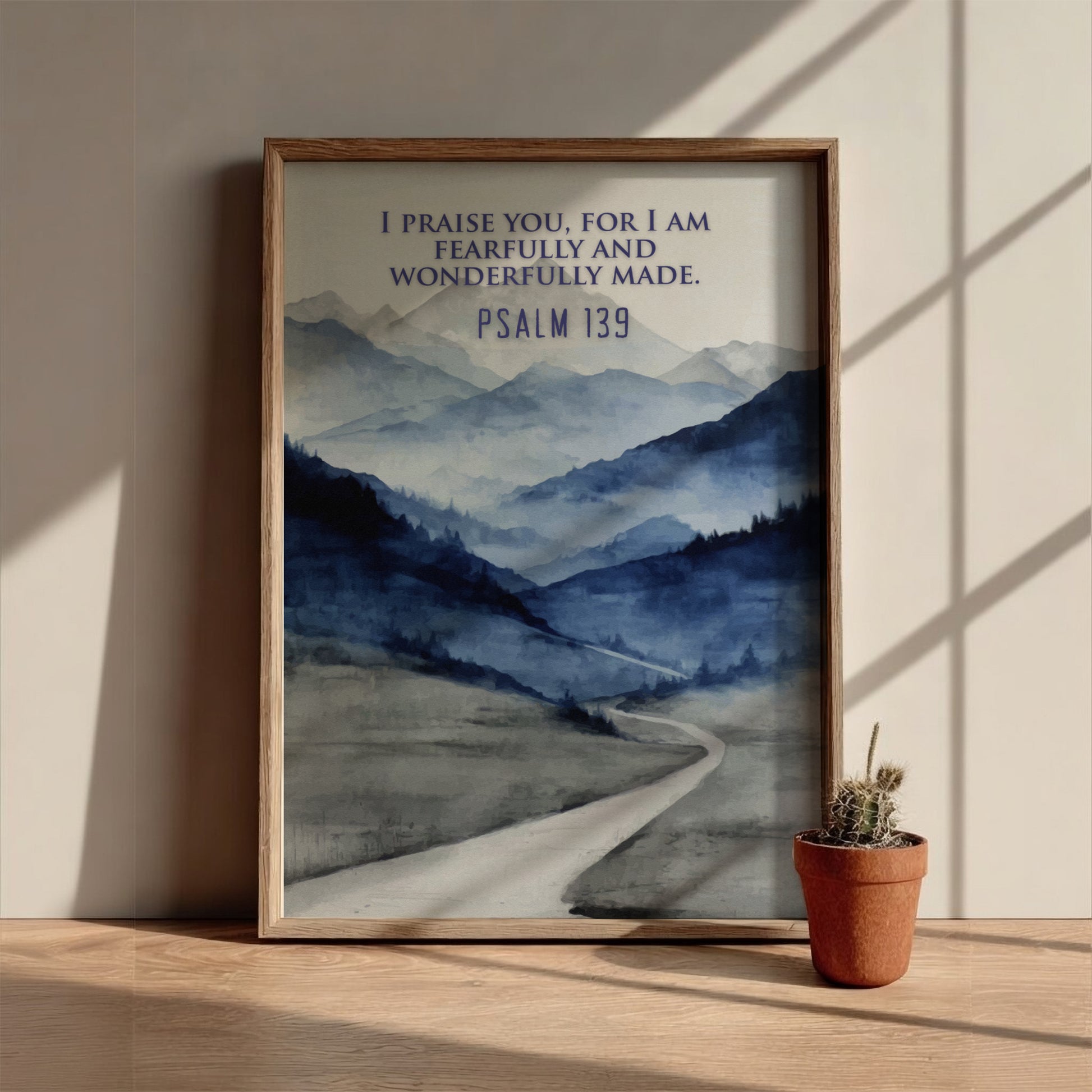 Psalm 139: The Infinite – Modern Minimalist Scripture Wall Art