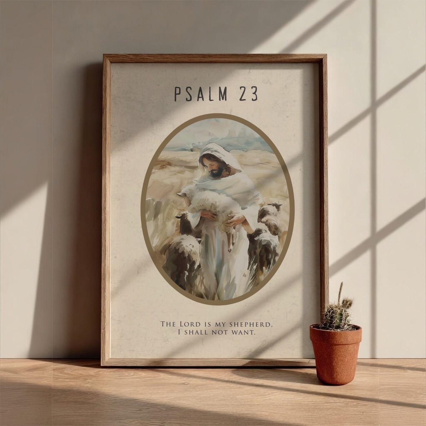 Psalm 23: The Restoration – Modern Minimalist Scripture Art