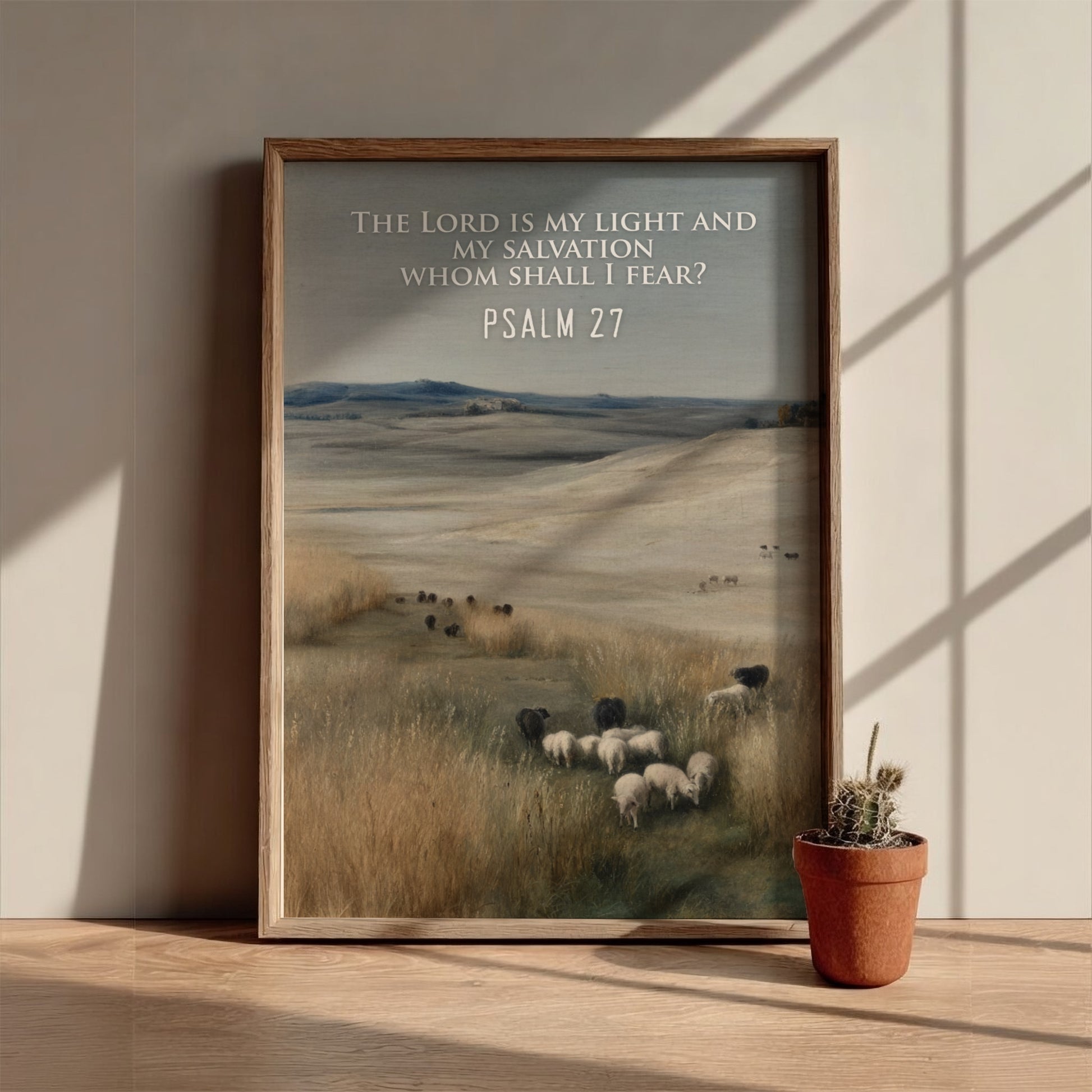 Psalm 27: The Luminance – Modern Minimalist Scripture Art
