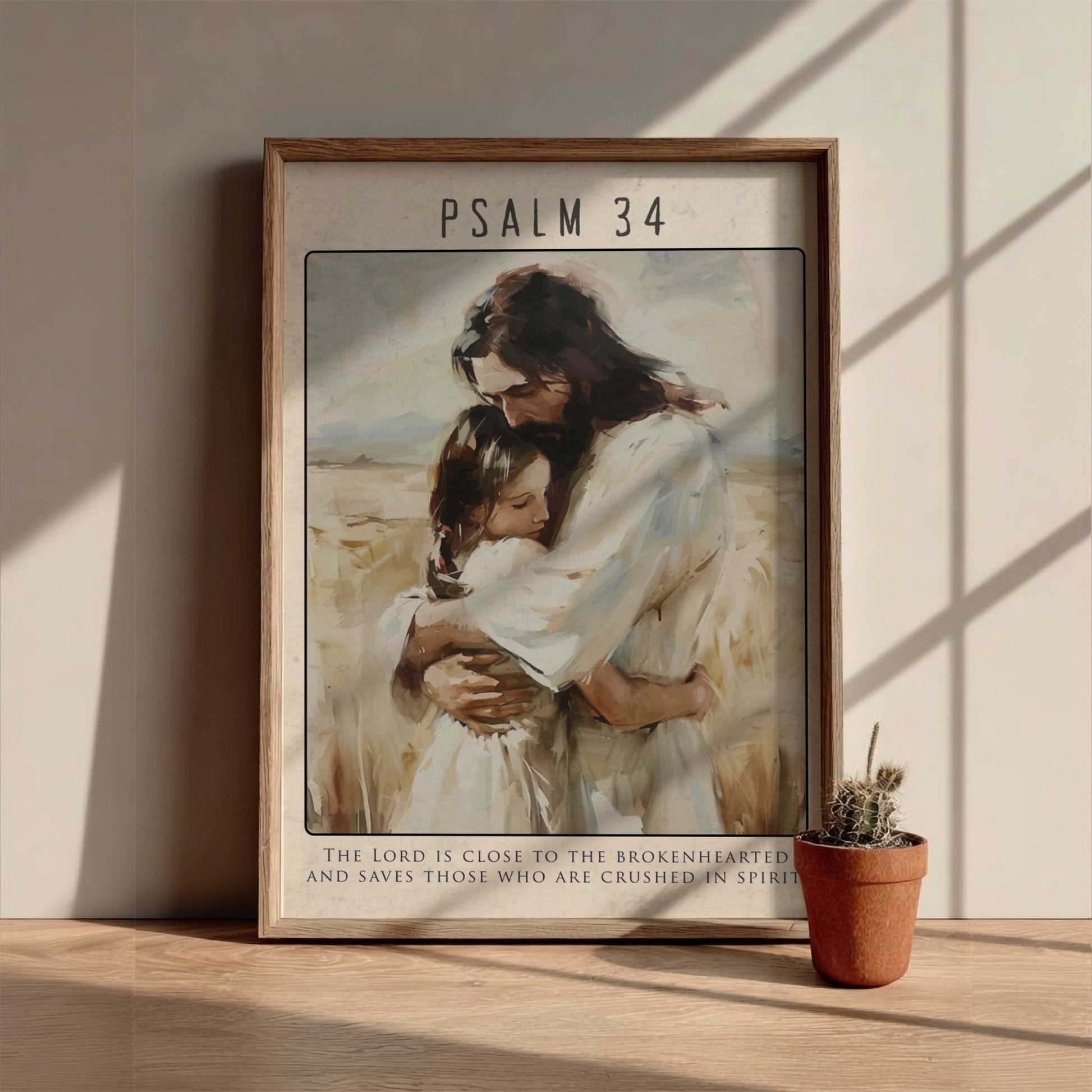 Psalm 34: The Deliverance – Modern Minimalist Scripture Art