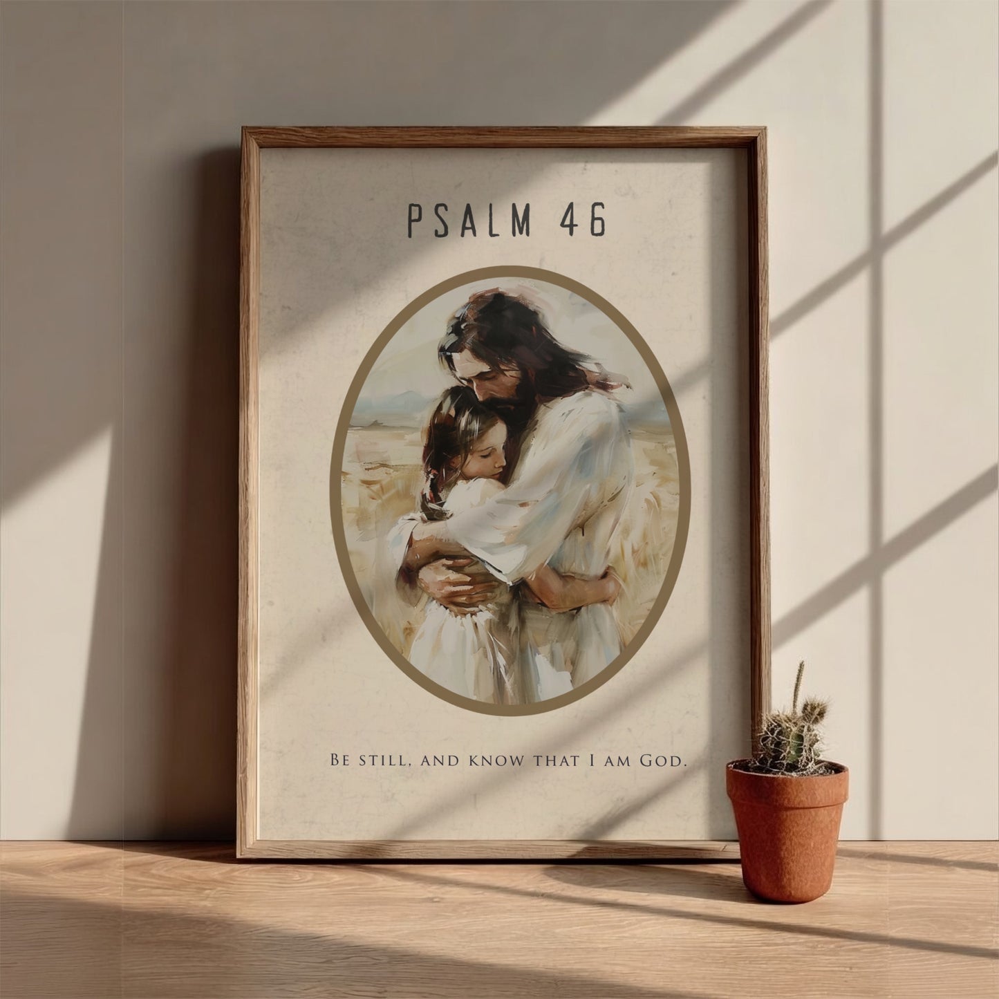Psalm 46: The Unshakable – Modern Minimalist Scripture Art