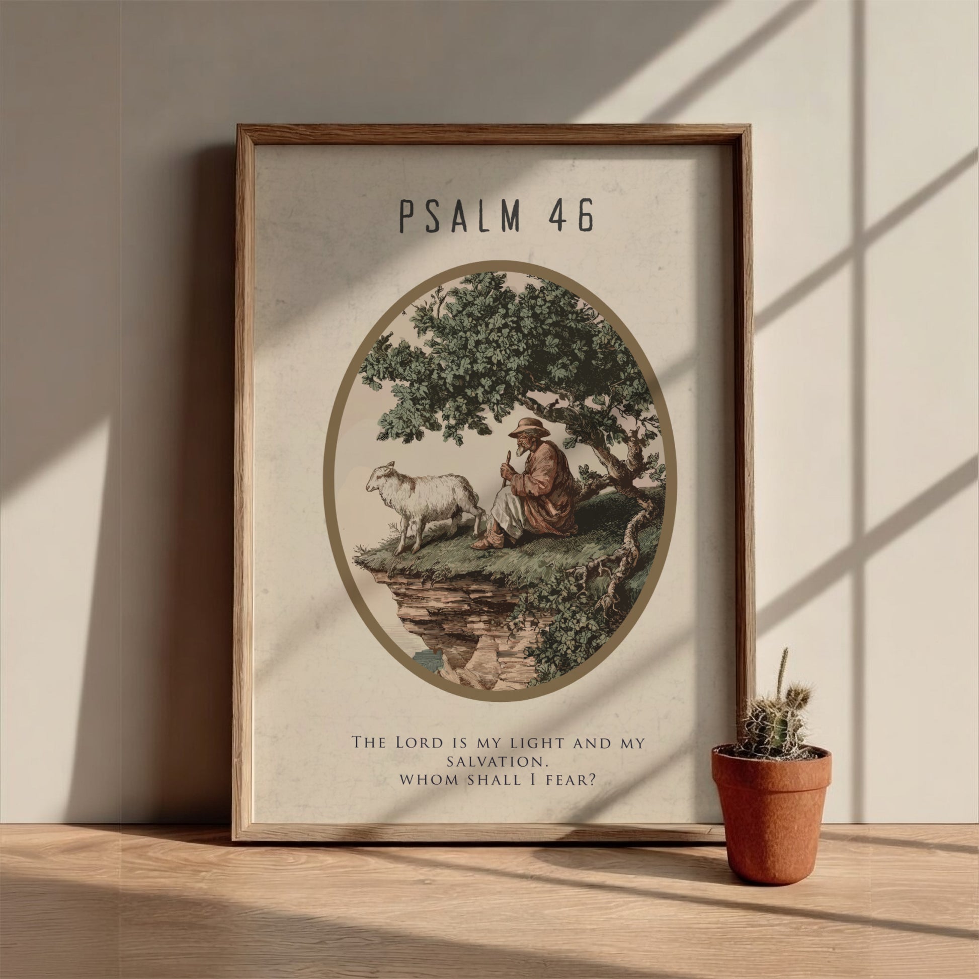 Psalm 46: Modern Minimalist Scripture Wall Art