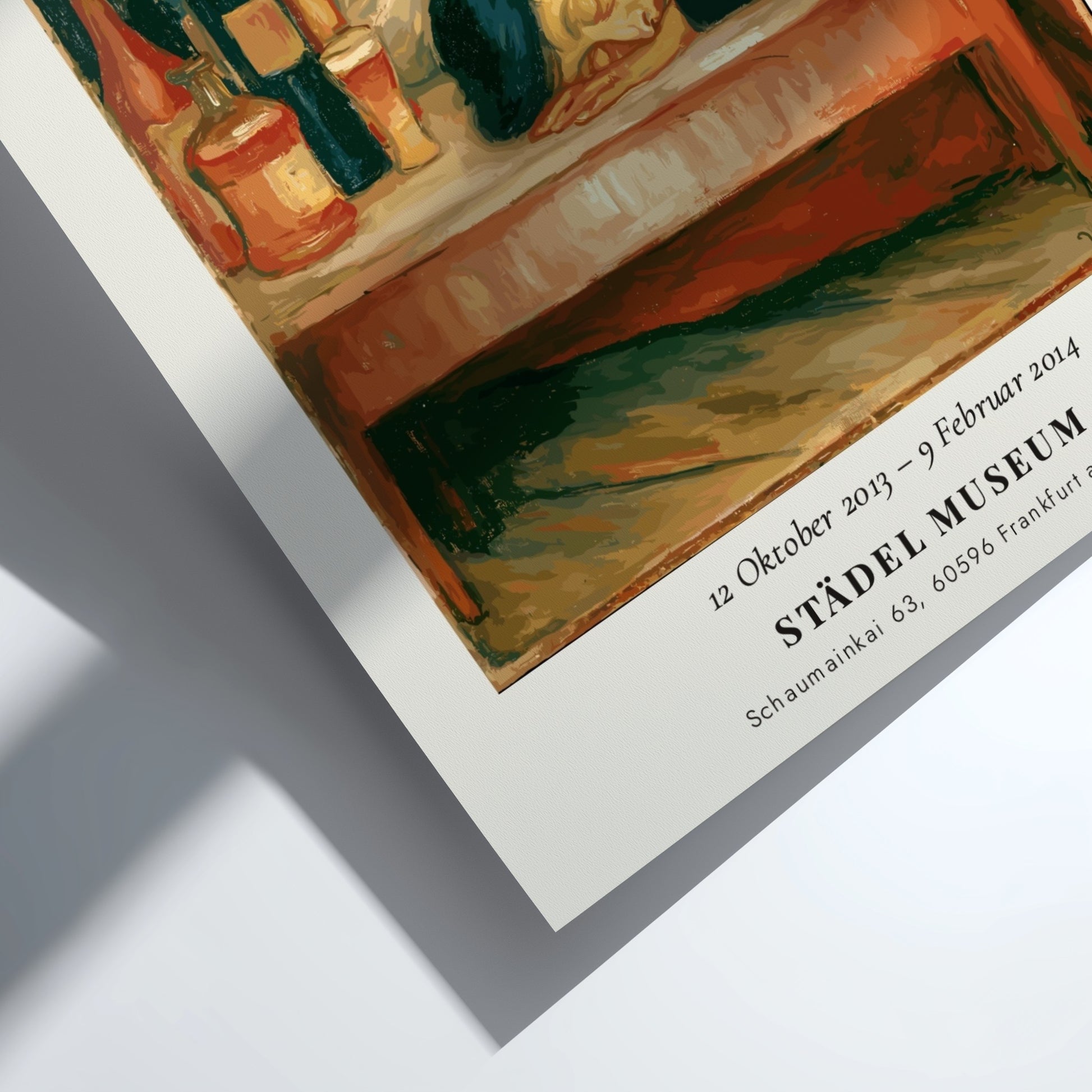Edvard Munch poster featuring 'Der Tag Danach' with muted colors and an expressive figure