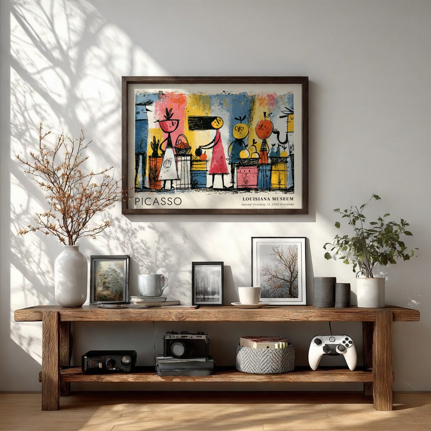 Dove of Peace poster featuring colorful modern art by Pablo Picasso