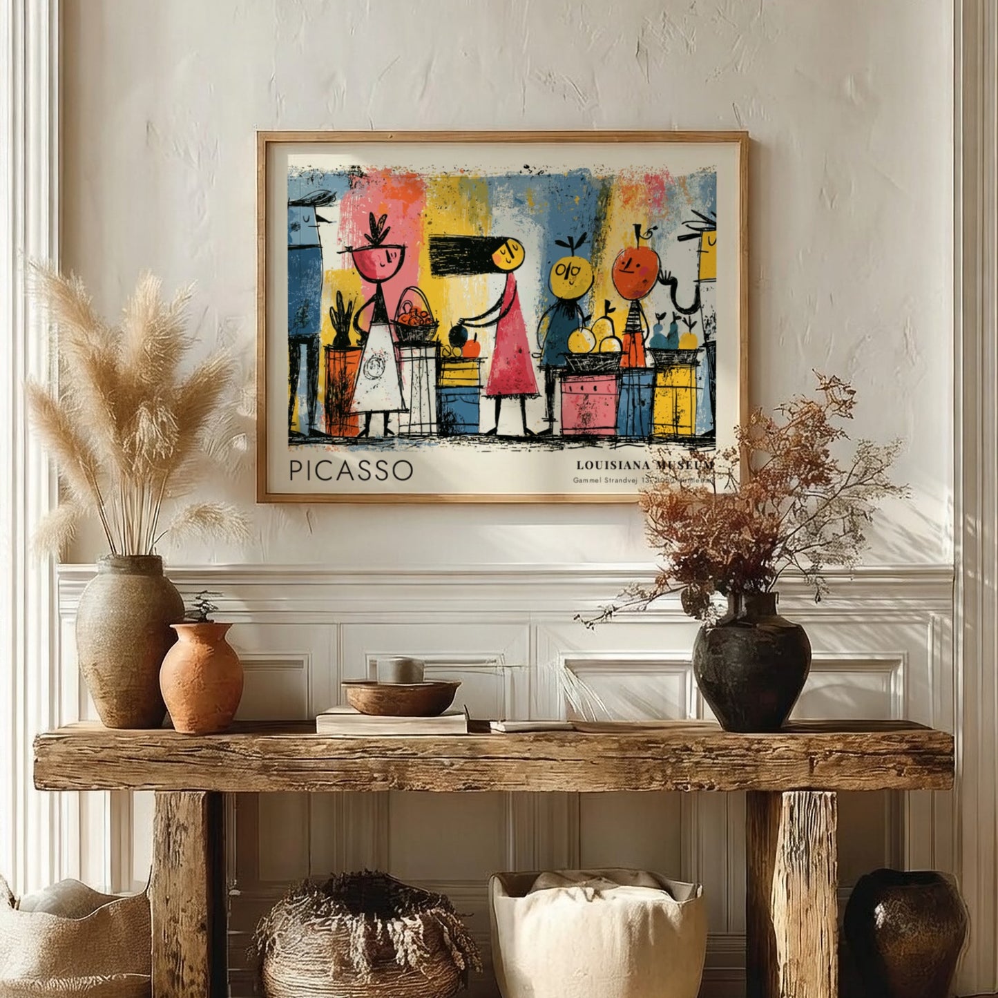 Dove of Peace poster featuring colorful modern art by Pablo Picasso