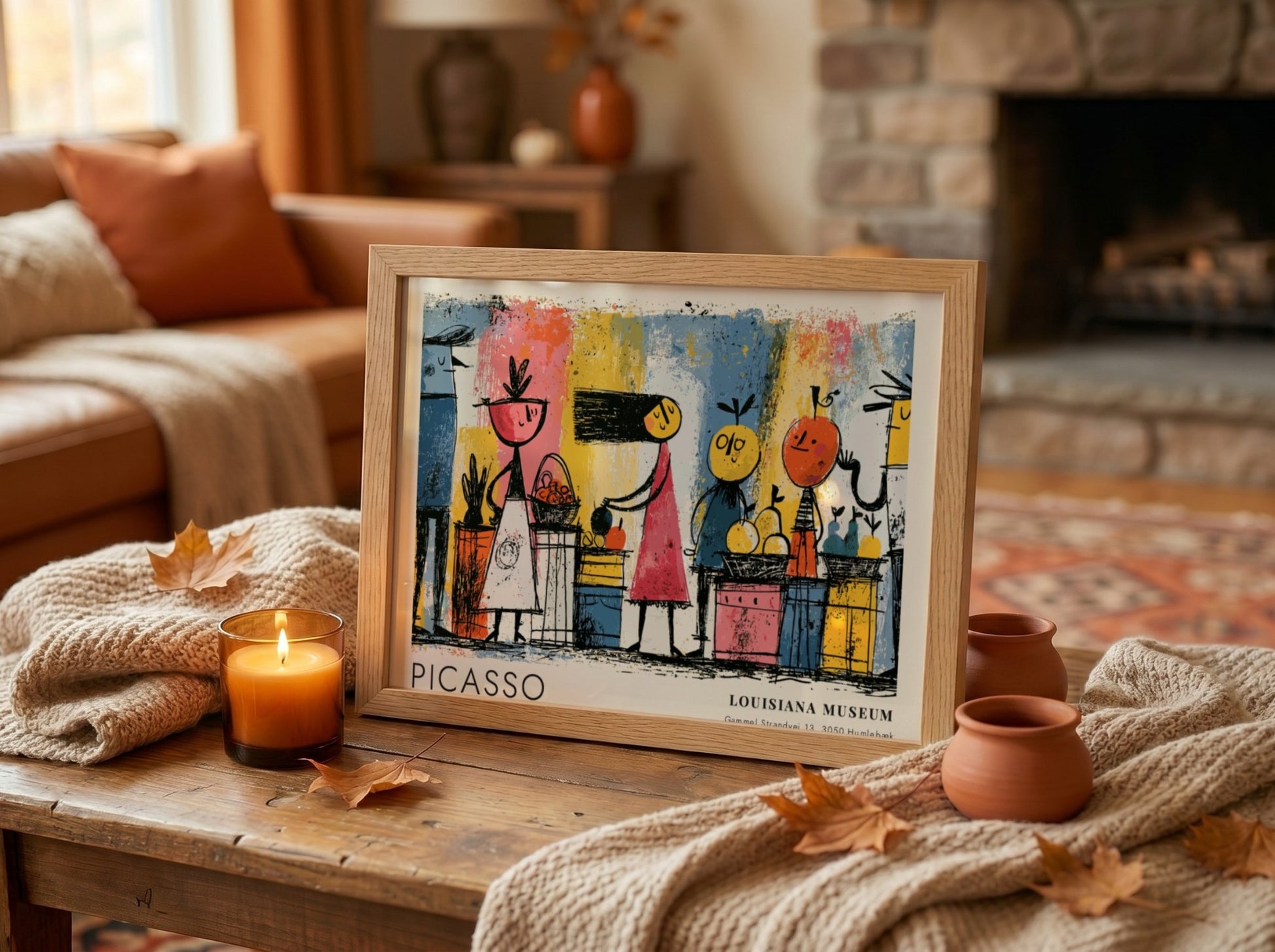 Dove of Peace poster featuring colorful modern art by Pablo Picasso