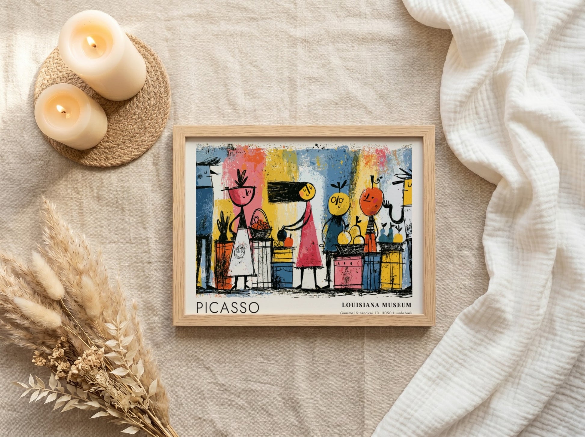 Dove of Peace poster featuring colorful modern art by Pablo Picasso