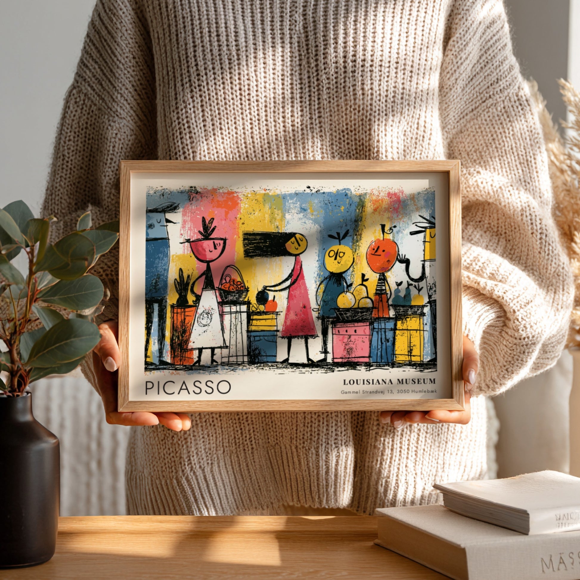 Dove of Peace poster featuring colorful modern art by Pablo Picasso