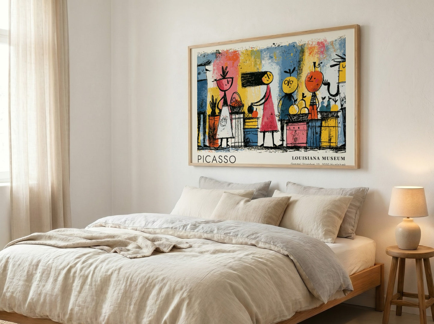 Dove of Peace poster featuring colorful modern art by Pablo Picasso