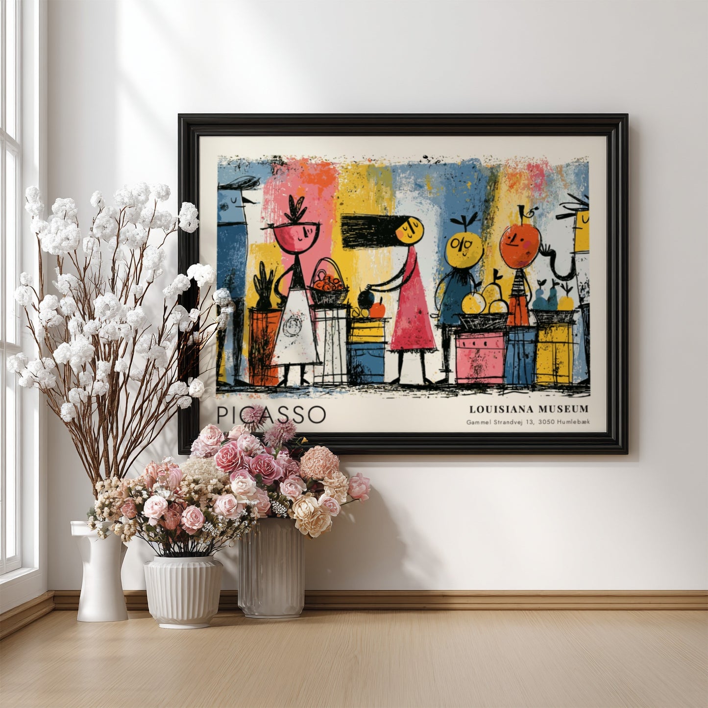 Dove of Peace poster featuring colorful modern art by Pablo Picasso