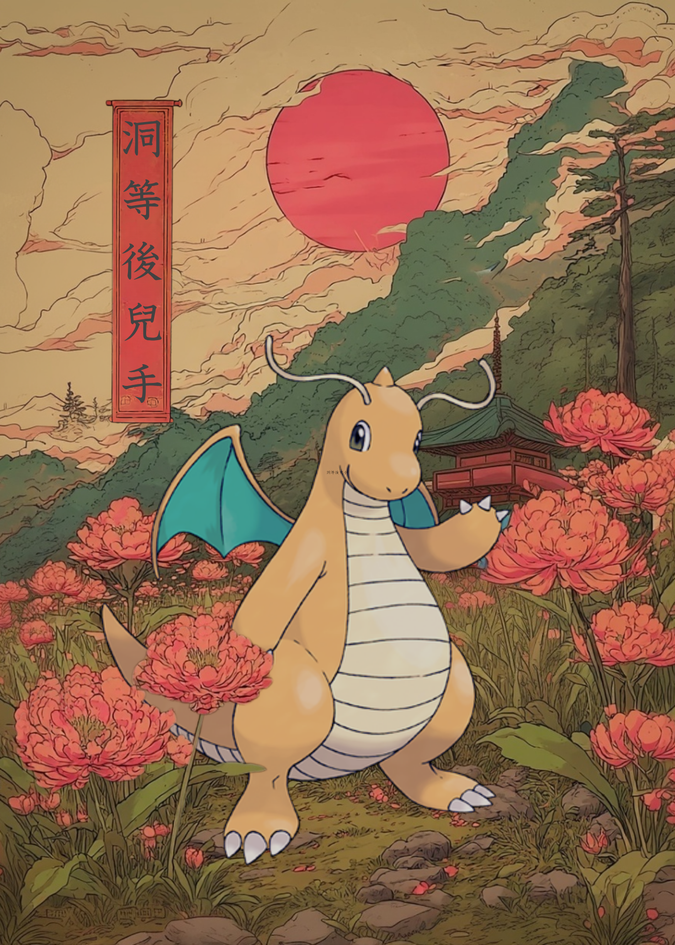 Dragonite Pokemon Poster