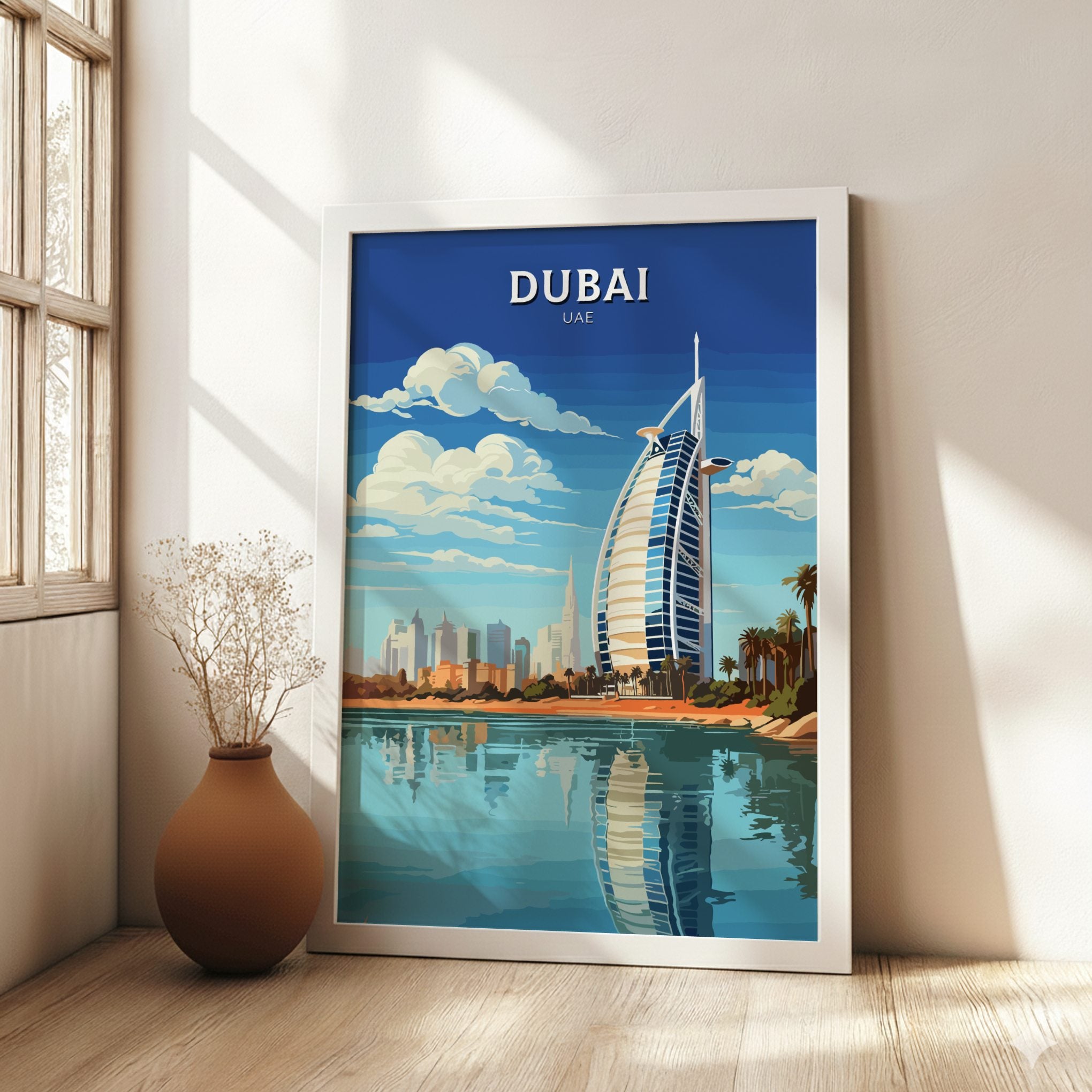 Asian DUBAI PRINT - TRAVEL POSTER