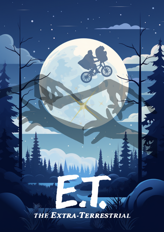 E.T. The Extra-Terrestrial Movie Poster