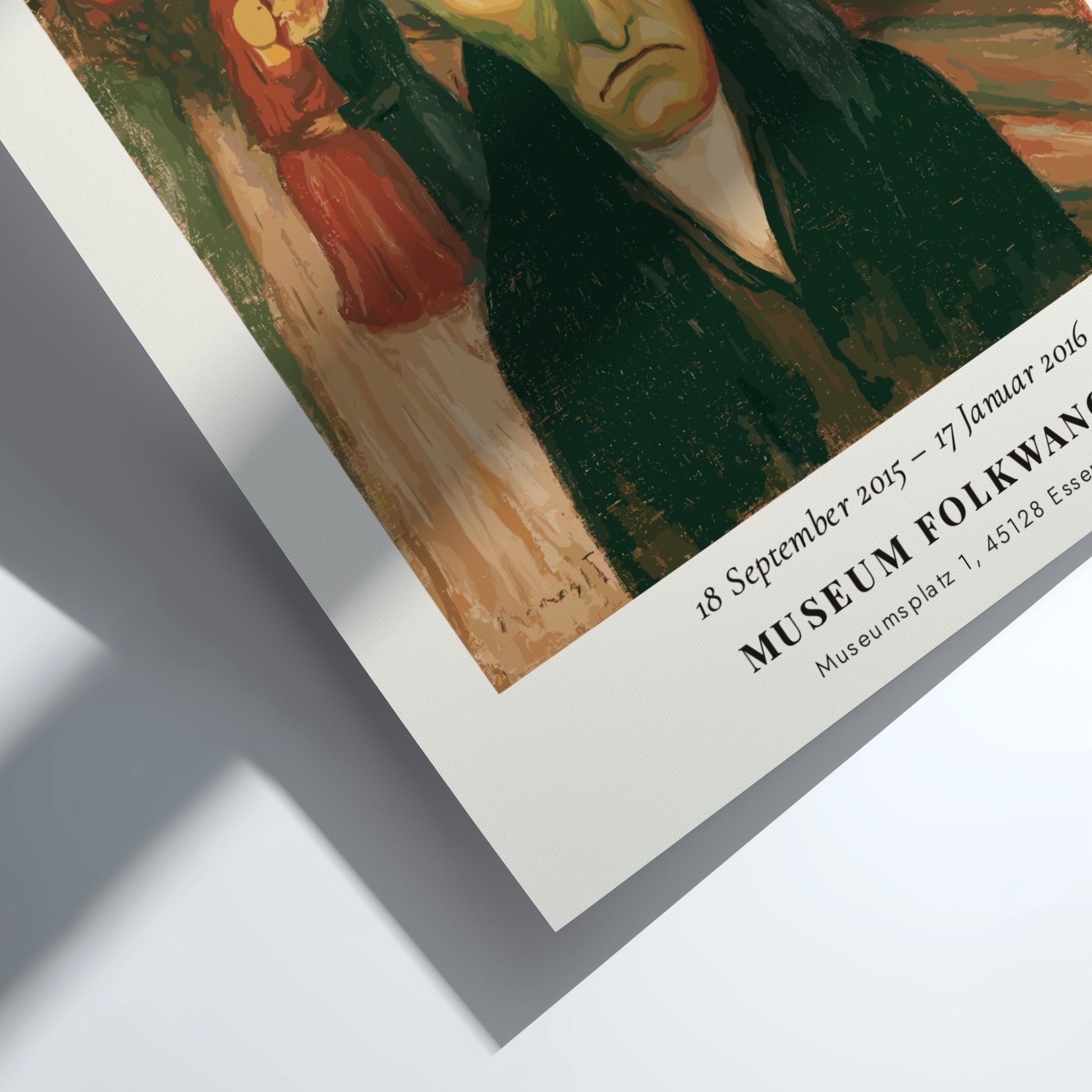 Edvard Munch poster featuring Eifersucht Jealousy with expressive colors and emotional depth