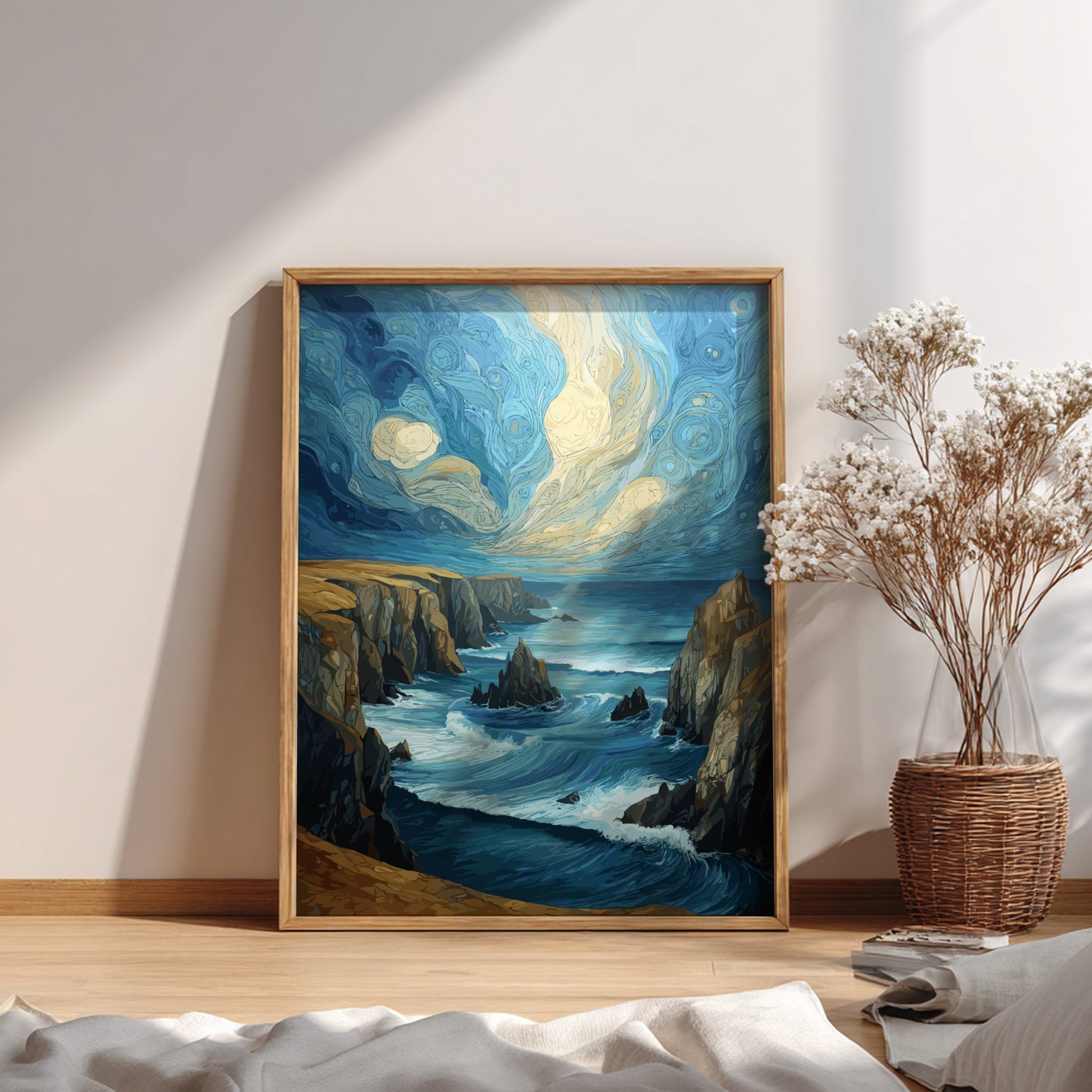 Endurance - Rocky Coastline and Crashing Waves Wall Art