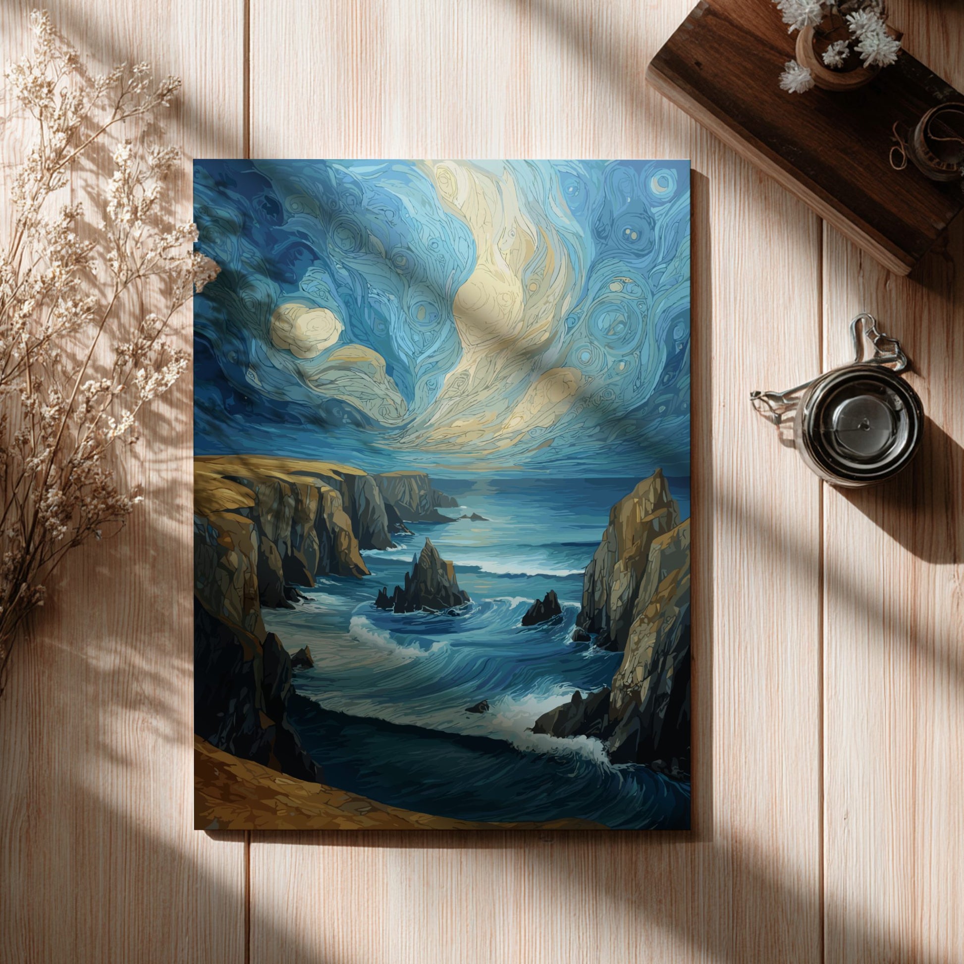 Endurance - Rocky Coastline and Crashing Waves Wall Art