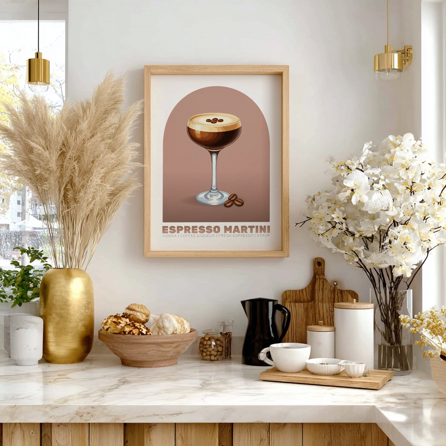 Espresso Martini Cocktail Poster - Drinks Wall Art