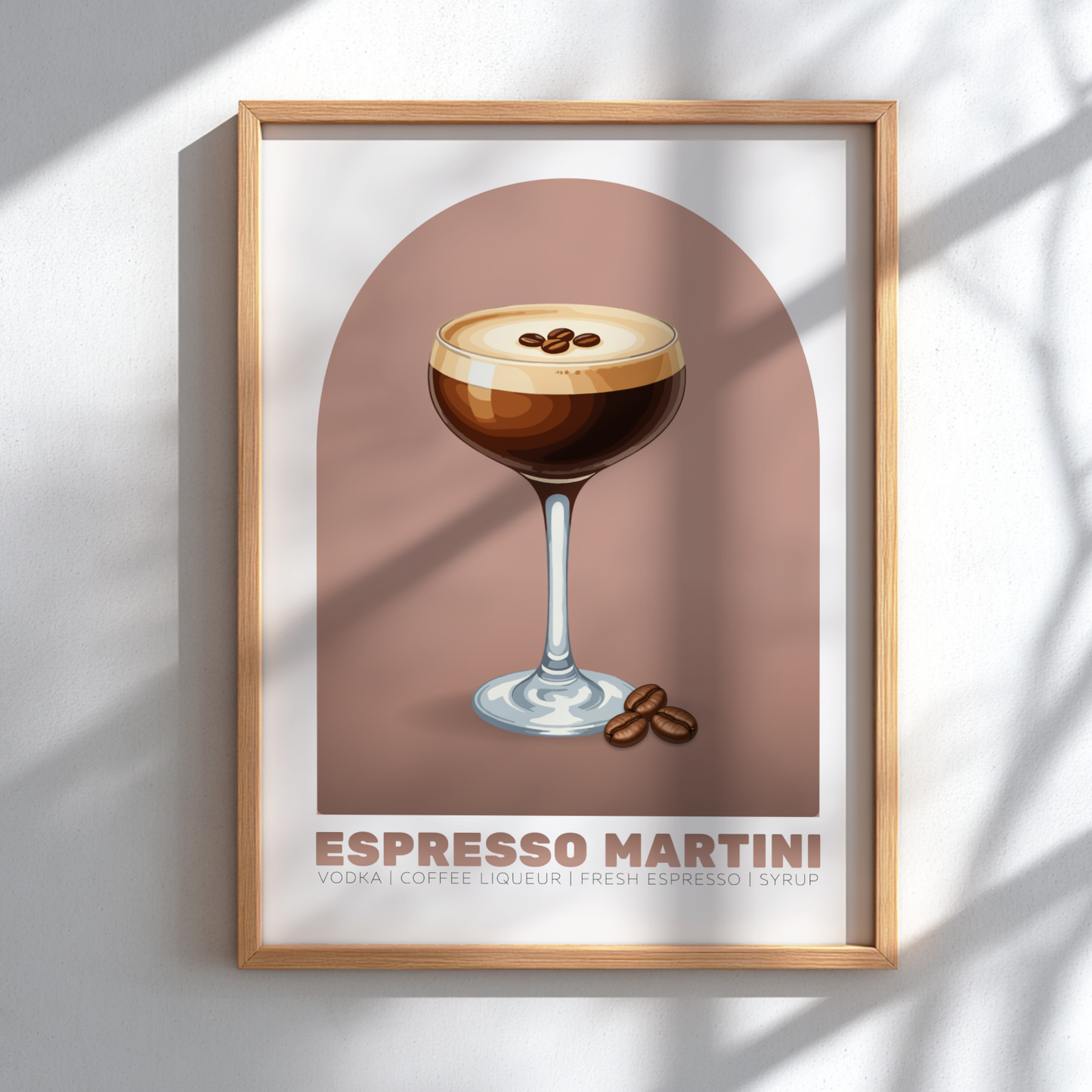 Espresso Martini Cocktail Poster - Drinks Wall Art