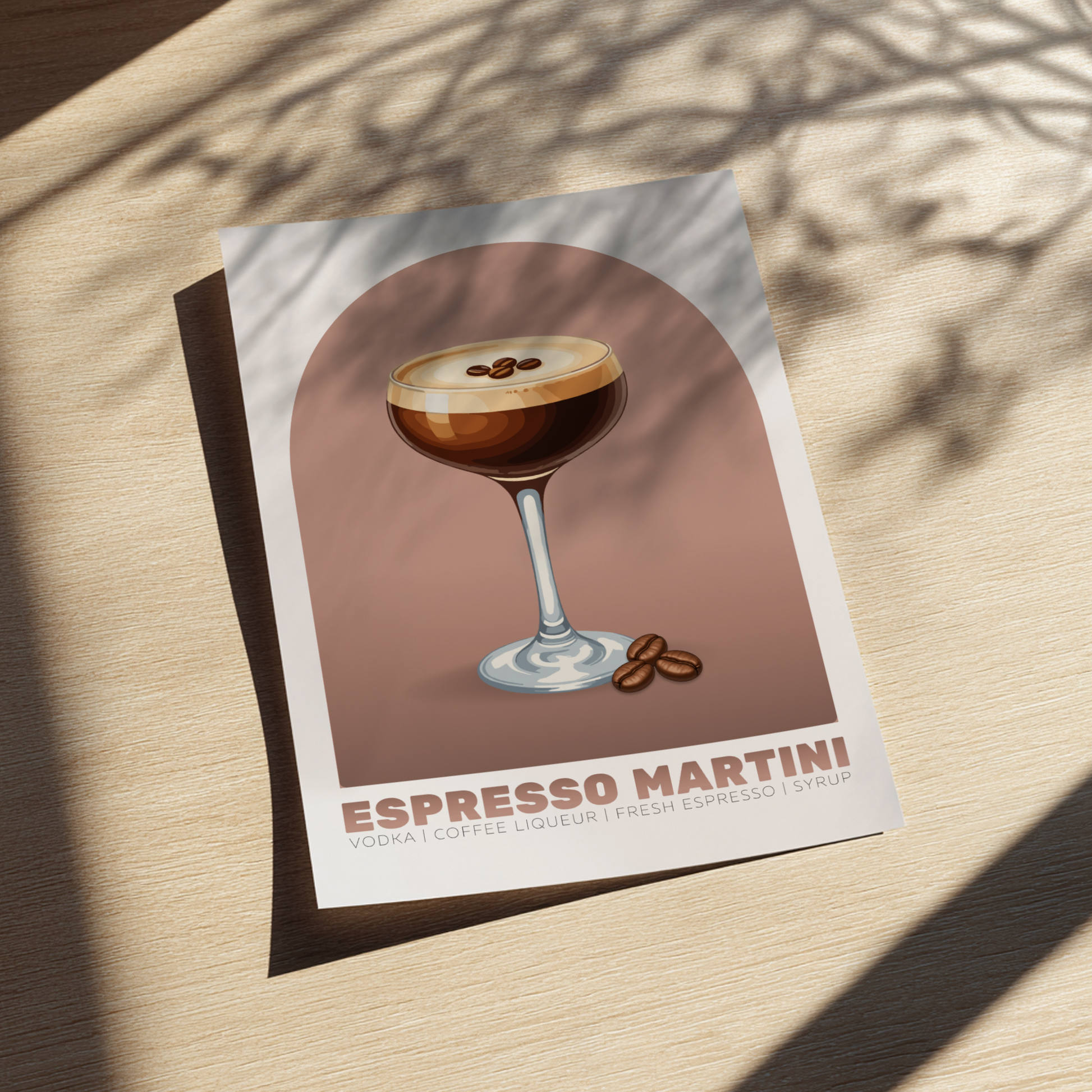 Espresso Martini Cocktail Poster - Drinks Wall Art