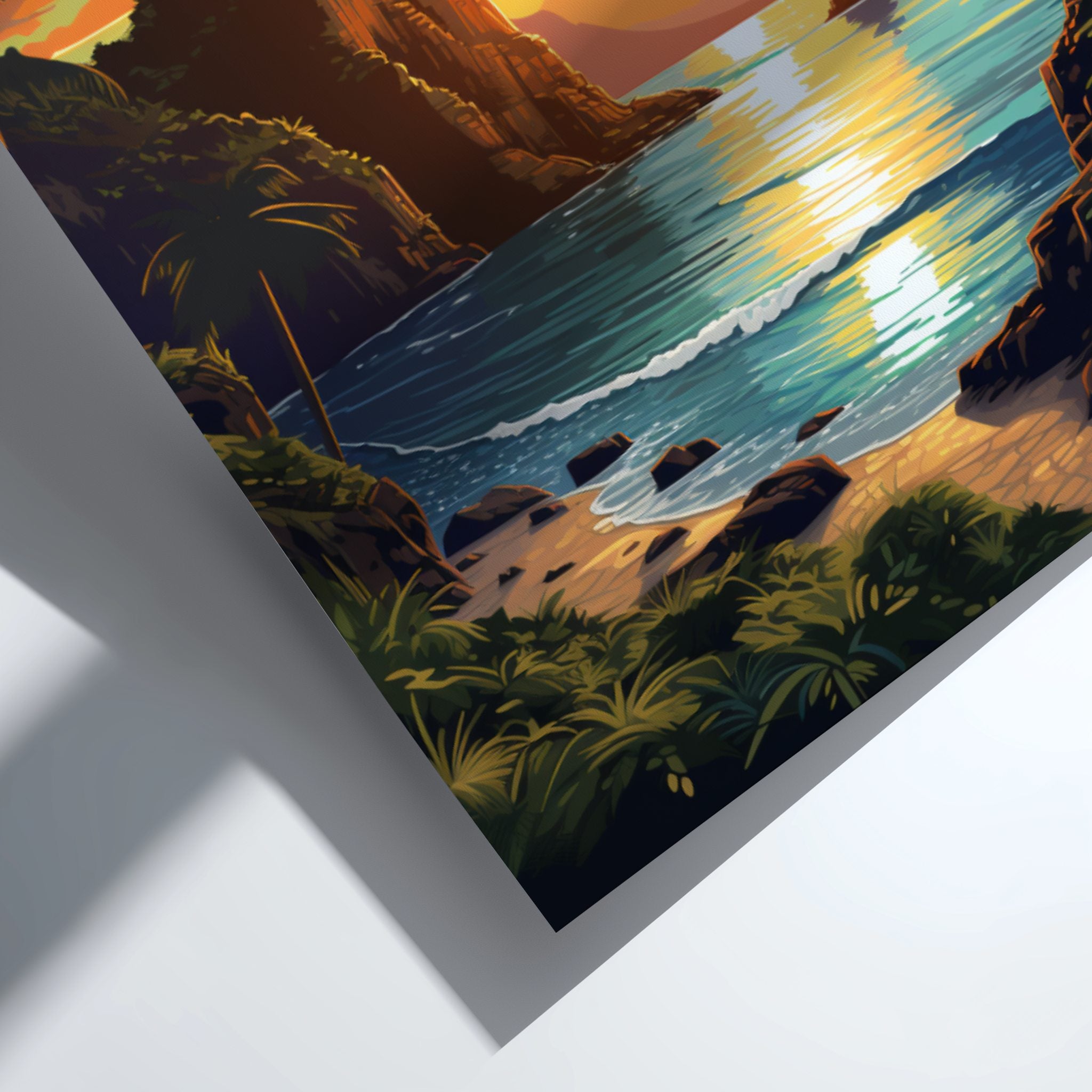 South America FERNANDO DE NORONHA TRAVEL POSTER - RETRO ISLAND ART