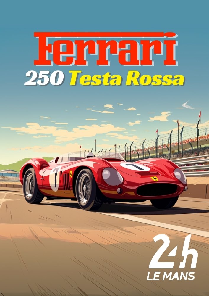 Ferrari 250 Testa Rossa Plus Print