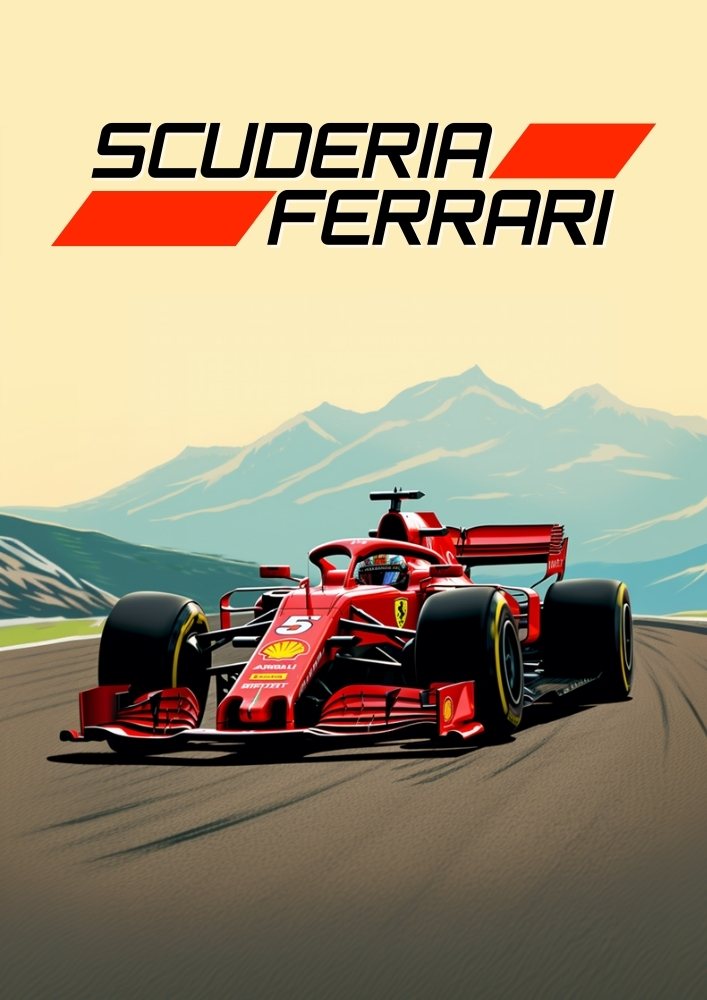 Ferrari SF71H Print, Scuderia Ferrari