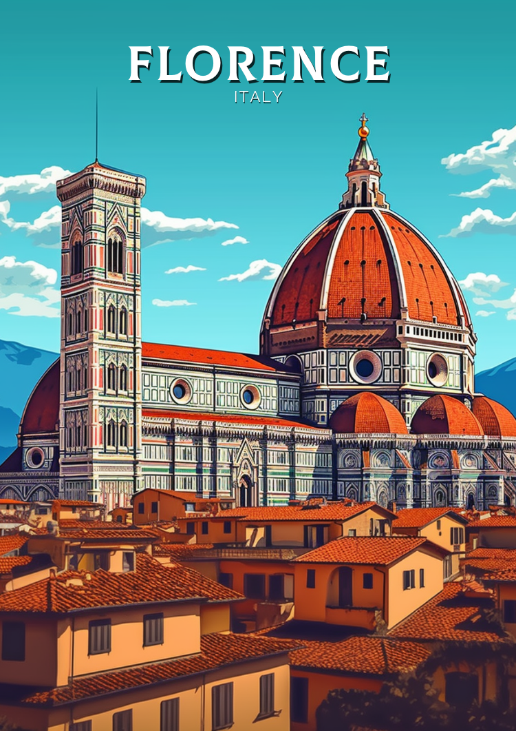 FLORENCE TRAVEL WALL DECOR - ITALY POSTER