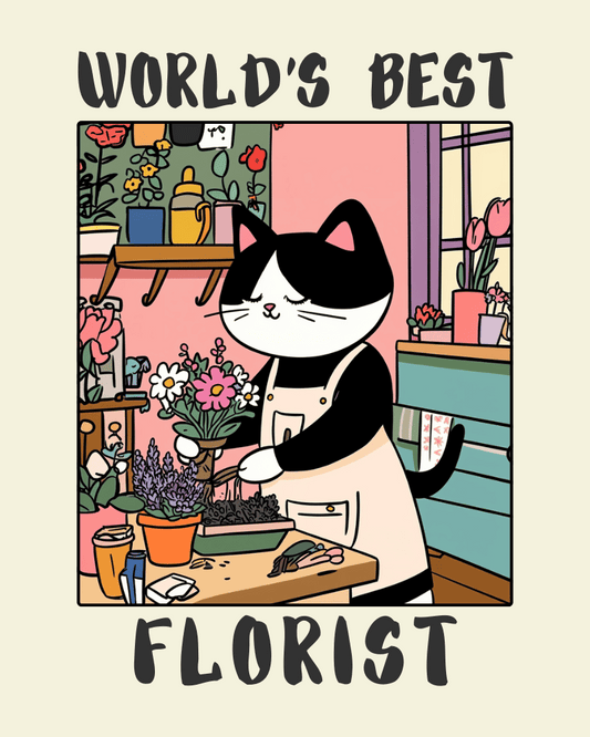 World's Best Florist Poster - Funny Gift Ideas for Florists