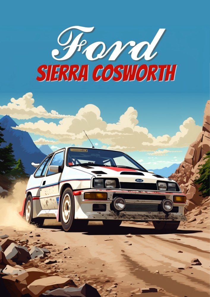 Affiche de la Ford Sierra Cosworth