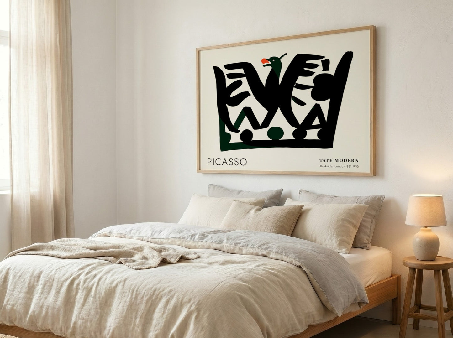 Fragmented Portrait wall art print by Pablo Picasso featuring bold shapes and vibrant colors