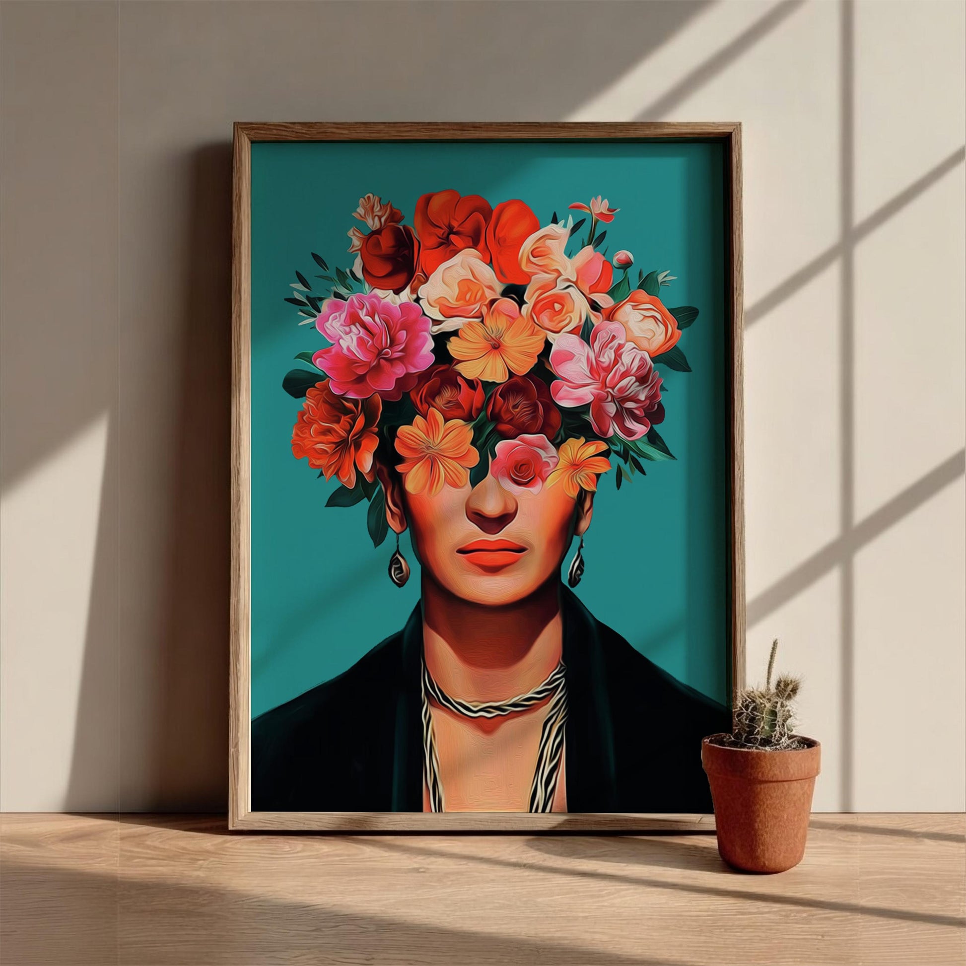 The Inner Garden Modern Art - The Frida Kahlo Inspired Wall Print