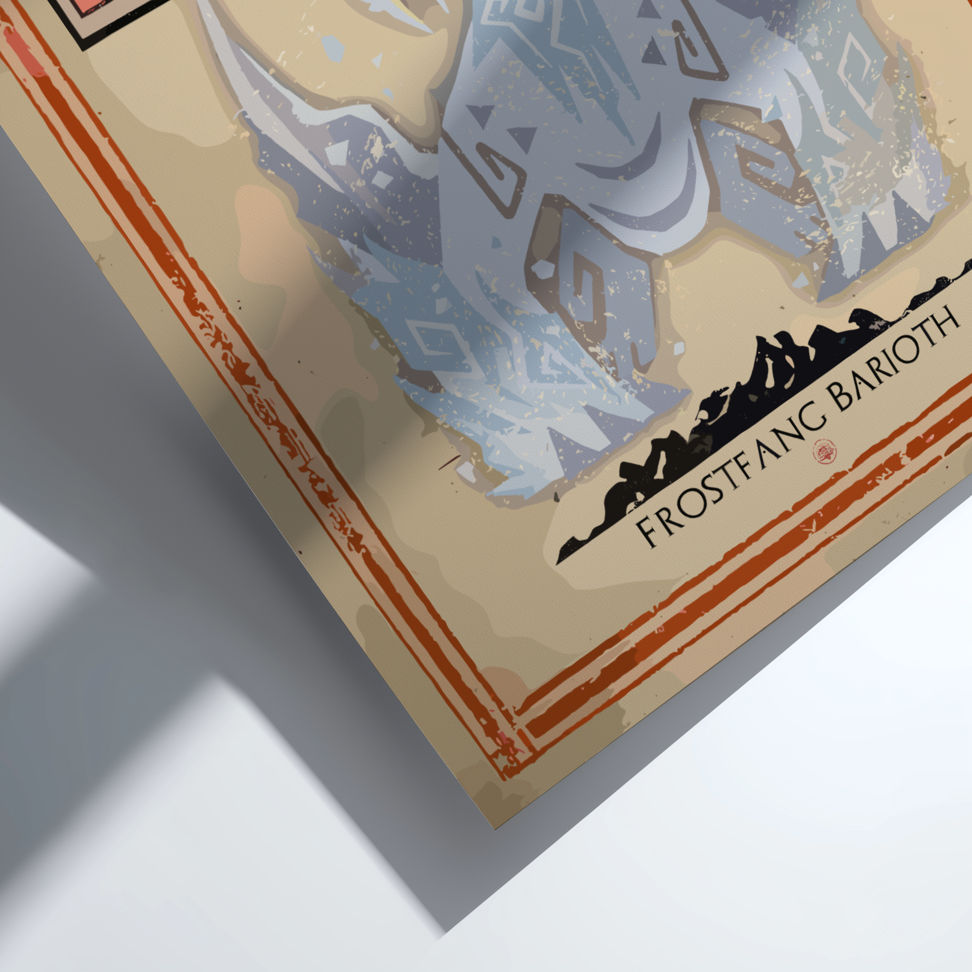 Frostfang Barioth Poster - Monster Hunter Wall Art Print