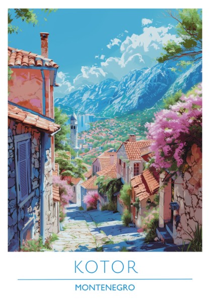 Kotor, Montenegro: The Fjord – Modern Travel Art
