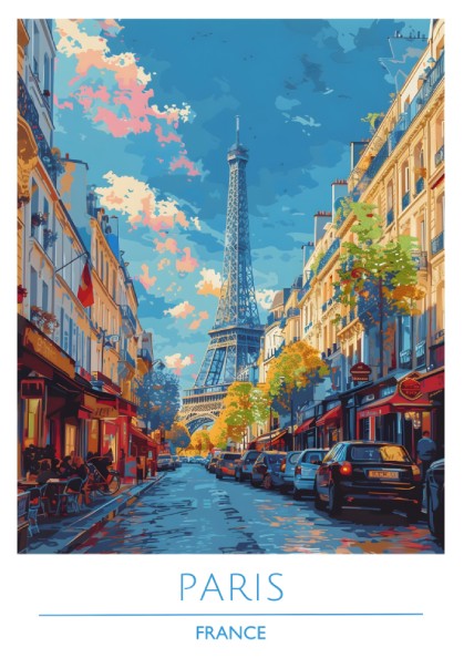 Paris, France: The Luminance – Modern Travel Art