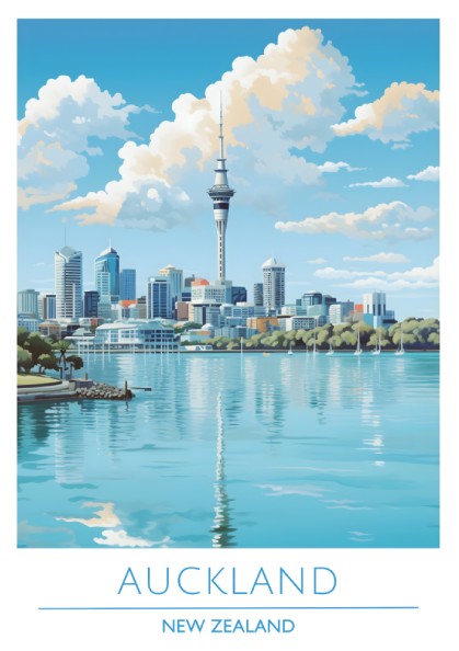 Auckland, New Zealand: The Zenith – Modern Travel Art