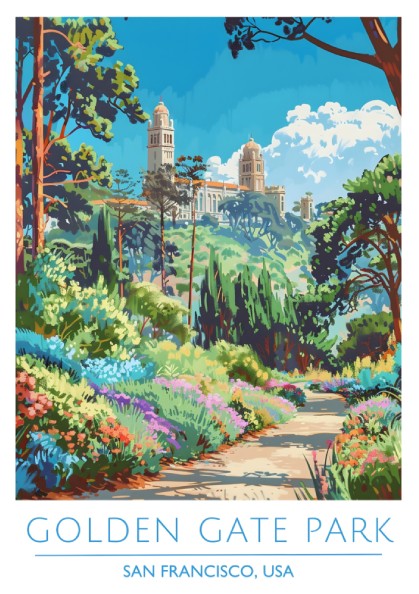 Golden Gate Park, San Francisco: The Grove – Modern Travel Art