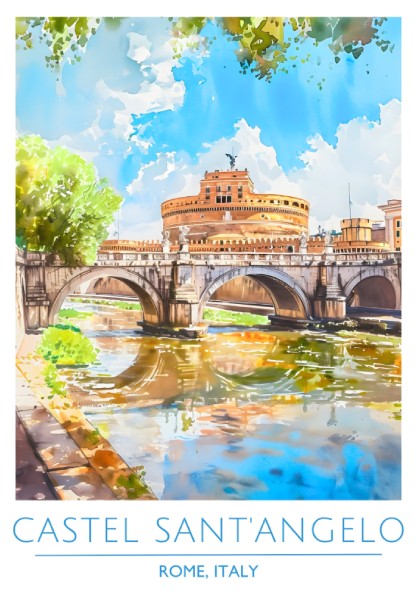 Castel Sant'Angelo, Rome: The Citadel – Modern Travel Art