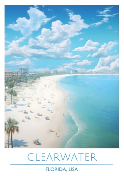Clearwater, Florida: The Radiant – Modern Travel Art