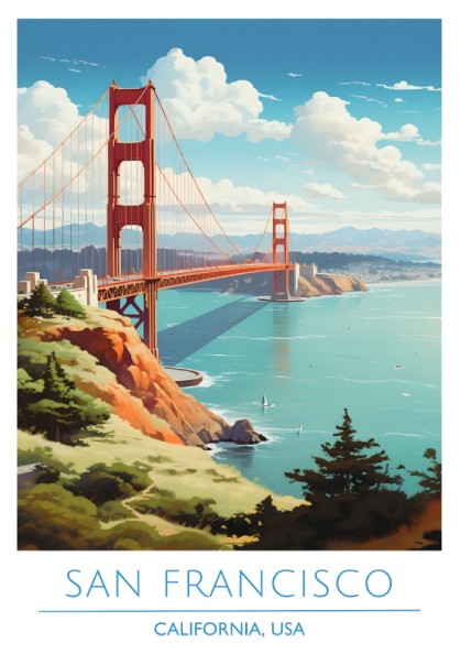 San Francisco, California: The Meridian – Modern Travel Art