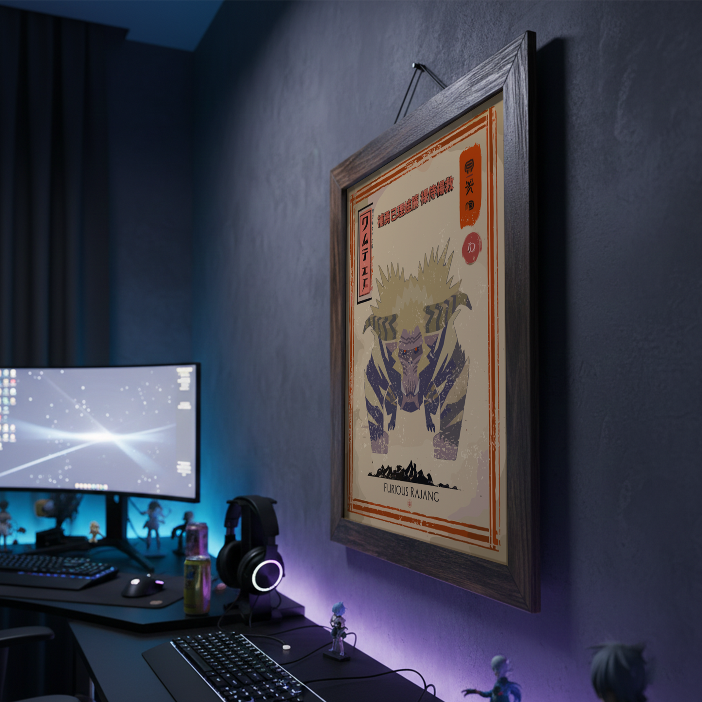 Furious Rajang Poster - Monster Hunter Wall Art Print