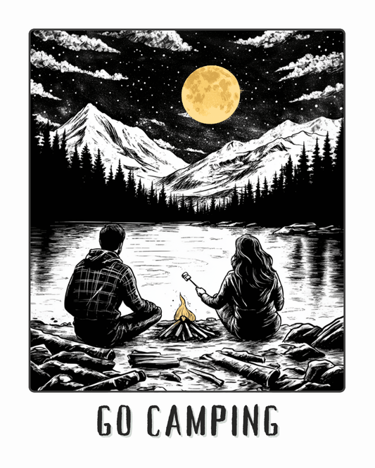 Go Camping Poster - Gift for Camping Lovers
