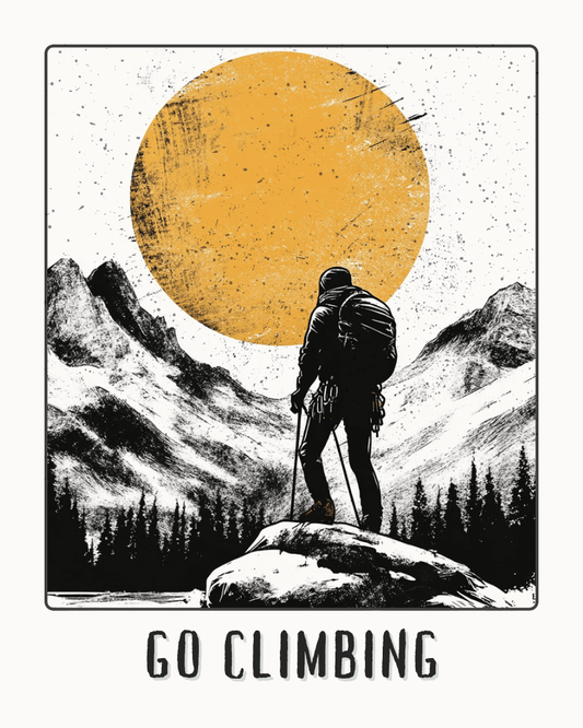 Go Climbing Poster - Gift for Rock Climber