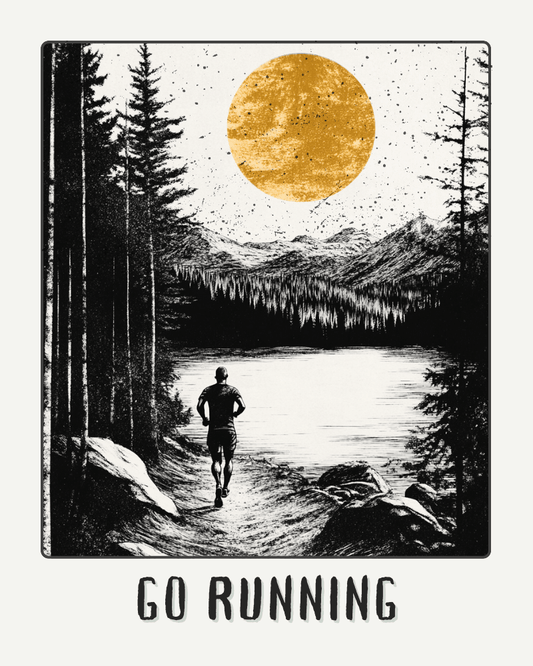 Go Running Print - Gift for a Runner Man