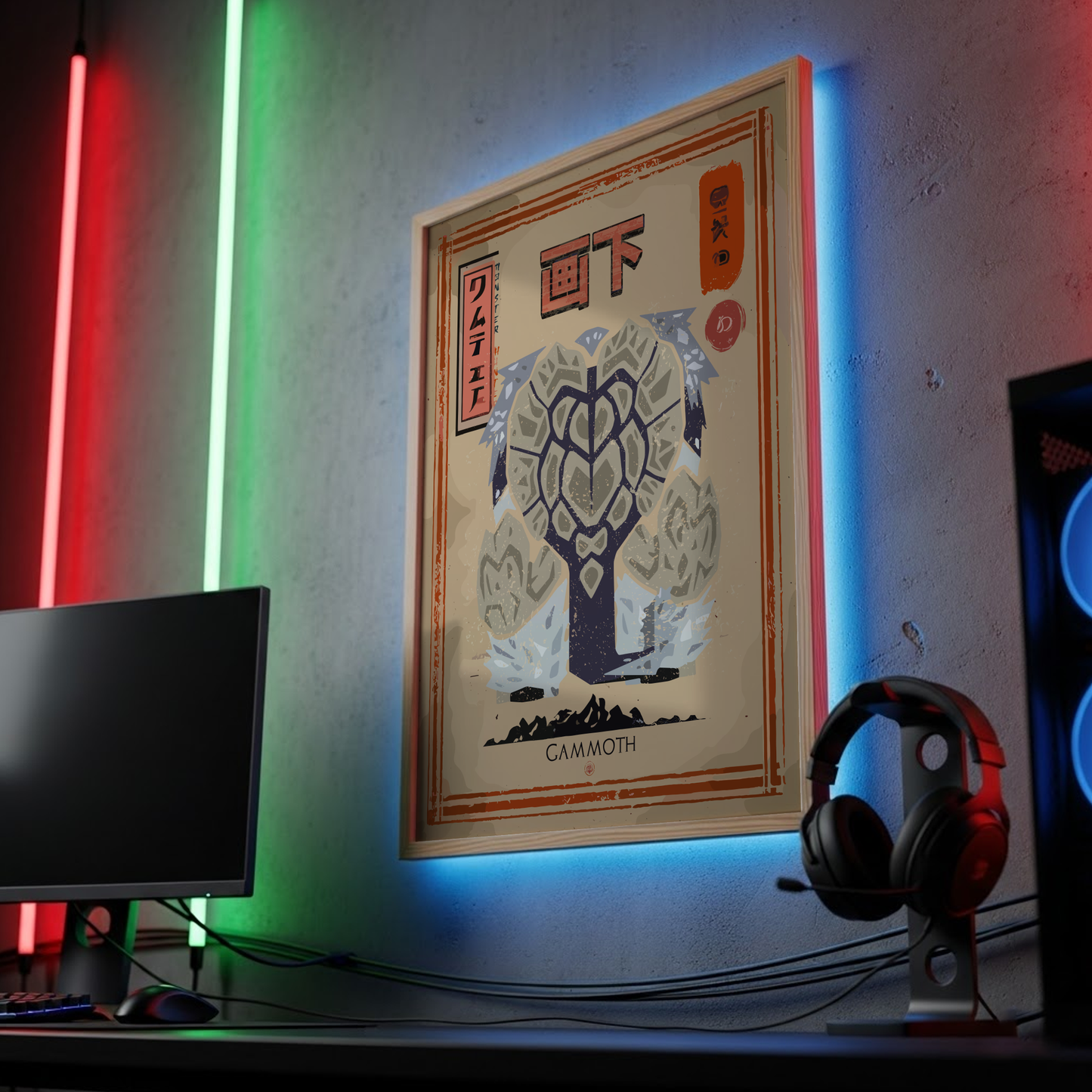 Gammoth Poster - Monster Hunter Wall Art Print
