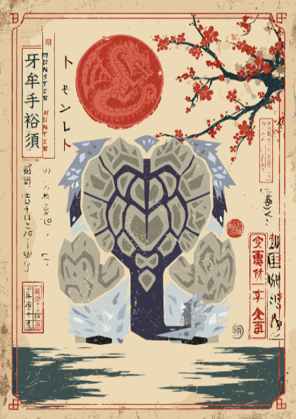 Gammoth Wall Art Print - Monster Hunter Poster